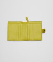 Bottega Veneta® NEW CHARTREUSE INTRECCIATO NAPPA BI-FOLD WALLET Bottega Veneta® NEW CHARTREUSE INTRECCIATO NAPPA BI-FOLD WALLET