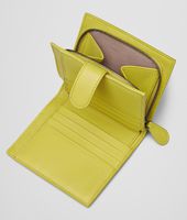 Bottega Veneta® NEW CHARTREUSE INTRECCIATO NAPPA BI-FOLD WALLET Bottega Veneta® NEW CHARTREUSE INTRECCIATO NAPPA BI-FOLD WALLET