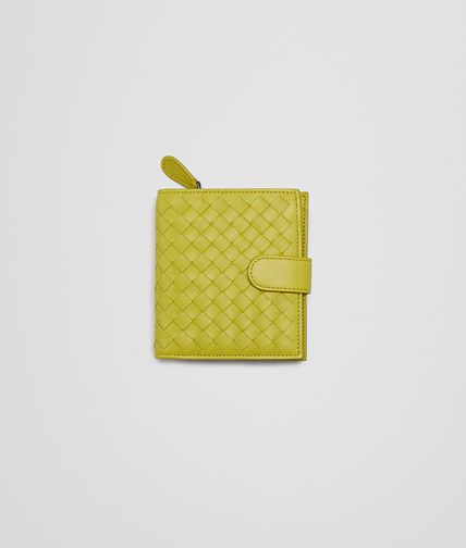 BOTTEGA VENETA - NEW CHARTREUSE INTRECCIATO NAPPA BI-FOLD WALLET