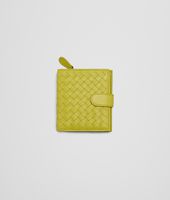 Bottega Veneta® New Chartreuse Intrecciato Nappa Wallet Bottega Veneta® New Chartreuse Intrecciato Nappa Wallet