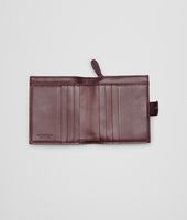 Bottega Veneta® Aubergine Intrecciato Nappa Bi-Fold Wallet Bottega Veneta® Aubergine Intrecciato Nappa Bi-Fold Wallet