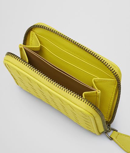 BOTTEGA VENETA - New Chartreuse Intrecciato Nappa Coin Purse