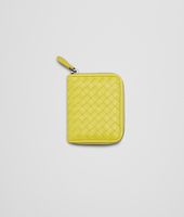 Bottega Veneta® NEW CHARTREUSE INTRECCIATO NAPPA COIN PURSE Bottega Veneta® NEW CHARTREUSE INTRECCIATO NAPPA COIN PURSE