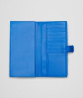 Bottega Veneta® SIGNAL BLUE INTRECCIATO NAPPA CONTINENTAL WALLET Bottega Veneta® SIGNAL BLUE INTRECCIATO NAPPA CONTINENTAL WALLET