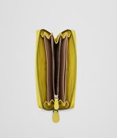 Bottega Veneta® New Chartreuse Intrecciato Washed Lambskin Zip Around Wallet Bottega Veneta® New Chartreuse Intrecciato Washed Lambskin Zip Around Wallet
