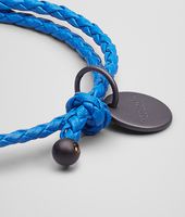 Bottega Veneta® SIGNAL BLUE INTRECCIATO NAPPA BRACELET Bottega Veneta® SIGNAL BLUE INTRECCIATO NAPPA BRACELET