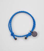 Bottega Veneta® SIGNAL BLUE INTRECCIATO NAPPA BRACELET Bottega Veneta® SIGNAL BLUE INTRECCIATO NAPPA BRACELET
