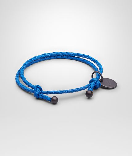 BOTTEGA VENETA - Signal Blue Intrecciato Nappa Bracelet