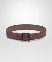 Bottega Veneta® GÜRTEL AUS NAPPALEDER INTRECCIATO AUBERGINE Bottega Veneta® GÜRTEL AUS NAPPALEDER INTRECCIATO AUBERGINE