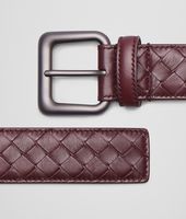 Bottega Veneta® AUBERGINE INTRECCIATO NAPPA BELT Bottega Veneta® AUBERGINE INTRECCIATO NAPPA BELT
