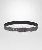 Bottega Veneta® GÜRTEL AUS VACHETTE INTRECCIATO MEDIUM GREY Bottega Veneta® GÜRTEL AUS VACHETTE INTRECCIATO MEDIUM GREY