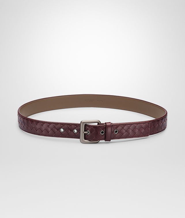 BOTTEGA VENETA Aubergine Intrecciato Vn Belt Belt U fp