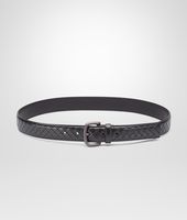 Bottega Veneta® New Dark Grey Intreccio Scolpito Belt Bottega Veneta® New Dark Grey Intreccio Scolpito Belt