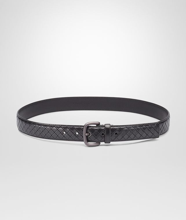 BOTTEGA VENETA GÜRTEL MIT INTRECCIO SCOLPITO NEW DARK GREY Gürtel U fp