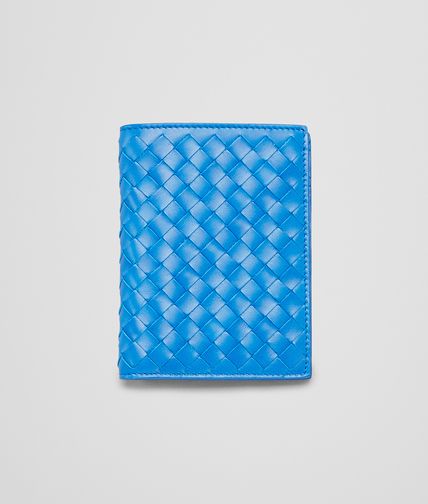 BOTTEGA VENETA - Signal Blue Intrecciato VN Wallet