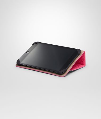 BOTTEGA VENETA - Rosa Shock Intrecciato Nappa Mini iPad Case