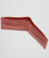 Bottega Veneta® PORTEFEUILLE EDOARDO BURNT RED EN CUIR VINTAGE LAVÉ INTRECCIATO Bottega Veneta® PORTEFEUILLE EDOARDO BURNT RED EN CUIR VINTAGE LAVÉ INTRECCIATO