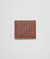 Bottega Veneta® PORTEFEUILLE EDOARDO BURNT RED EN CUIR VINTAGE LAVÉ INTRECCIATO Bottega Veneta® PORTEFEUILLE EDOARDO BURNT RED EN CUIR VINTAGE LAVÉ INTRECCIATO