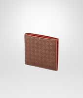 Bottega Veneta® PORTEFEUILLE EDOARDO BURNT RED EN CUIR VINTAGE LAVÉ INTRECCIATO Bottega Veneta® PORTEFEUILLE EDOARDO BURNT RED EN CUIR VINTAGE LAVÉ INTRECCIATO