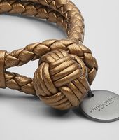Bottega Veneta® BRACCIALE NEW BRONZE IN CERVO METAL INTRECCIATO Bottega Veneta® BRACCIALE NEW BRONZE IN CERVO METAL INTRECCIATO