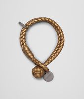 Bottega Veneta® BRACCIALE NEW BRONZE IN CERVO METAL INTRECCIATO Bottega Veneta® BRACCIALE NEW BRONZE IN CERVO METAL INTRECCIATO
