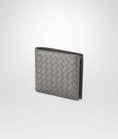 Bottega Veneta® Medium Grey Intrecciato Vachette Wallet Bottega Veneta® Medium Grey Intrecciato Vachette Wallet