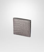 Bottega Veneta® New Light Grey Soft Crocodile Fumé Wallet Bottega Veneta® New Light Grey Soft Crocodile Fumé Wallet