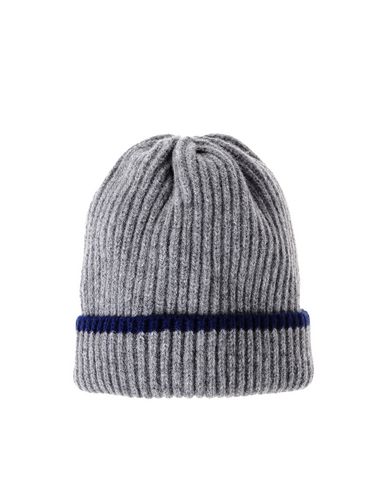Lambswool Contrast Stripe Beanie