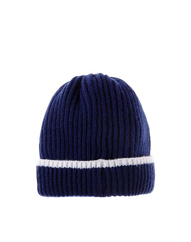 Lambswool Contrast Stripe Beanie