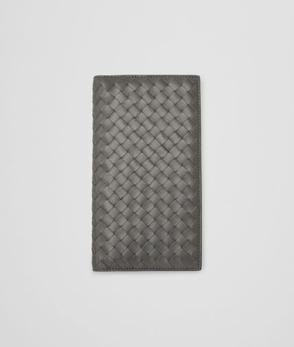 BOTTEGA VENETA - Medium Grey Intrecciato Vachette Continental Wallet
