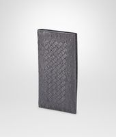 Bottega Veneta® New Light Grey Intrecciato Antique Ostrich Continental Wallet Bottega Veneta® New Light Grey Intrecciato Antique Ostrich Continental Wallet