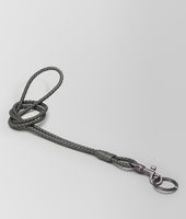 Bottega Veneta® NEW LIGHT GREY INTRECCIATO NAPPA KEY RING Bottega Veneta® NEW LIGHT GREY INTRECCIATO NAPPA KEY RING