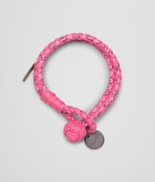 Bottega Veneta® ROSA SHOCK INTRECCIATO AYERS NAPPA BRACELET Bottega Veneta® ROSA SHOCK INTRECCIATO AYERS NAPPA BRACELET
