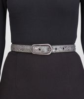 Bottega Veneta® NEW LIGHT GREY INTRECCIATO AYERS NAPPA BELT Bottega Veneta® NEW LIGHT GREY INTRECCIATO AYERS NAPPA BELT
