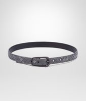 Bottega Veneta® NEW LIGHT GREY INTRECCIATO AYERS NAPPA BELT Bottega Veneta® NEW LIGHT GREY INTRECCIATO AYERS NAPPA BELT