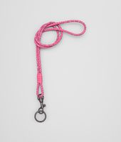 Bottega Veneta® SCHLÜSSELANHÄNGER aus Ayers Livrea Intrecciato ROSA SHOCK Bottega Veneta® SCHLÜSSELANHÄNGER aus Ayers Livrea Intrecciato ROSA SHOCK