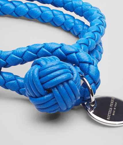 BOTTEGA VENETA - Signal Blue Intrecciato Nappa Bracelet