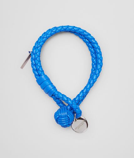 BOTTEGA VENETA - Signal Blue Intrecciato Nappa Bracelet