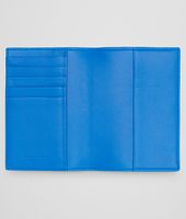 Bottega Veneta® Nero Signal Blue Intrecciato Washed Vintage Passport Case Bottega Veneta® Nero Signal Blue Intrecciato Washed Vintage Passport Case