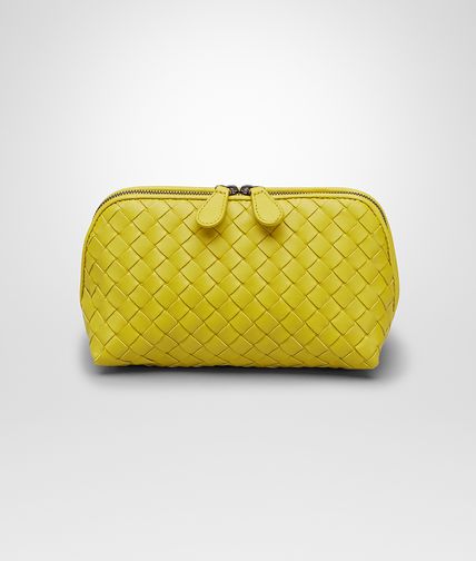 BOTTEGA VENETA - New Chartreuse Intrecciato Nappa Cosmetic Case
