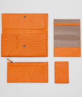 Bottega Veneta® SUN INTRECCIATO WASHED LAMBSKIN DOCUMENT CASE Bottega Veneta® SUN INTRECCIATO WASHED LAMBSKIN DOCUMENT CASE