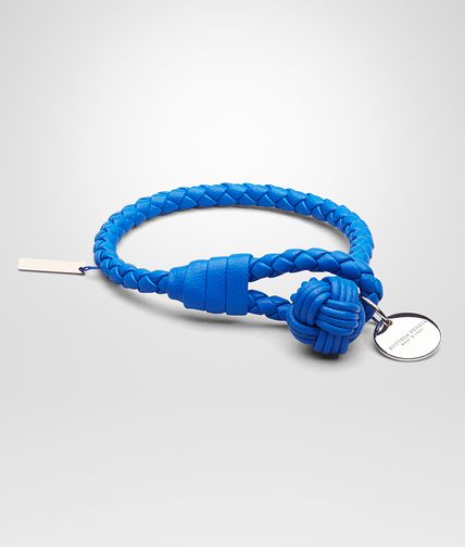 BOTTEGA VENETA - Signal Blue Intrecciato Nappa Bracelet