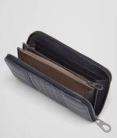 Bottega Veneta® Tourmaline Quilted Light Calf Zip Around Wallet Bottega Veneta® Tourmaline Quilted Light Calf Zip Around Wallet