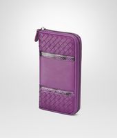 Bottega Veneta® PORTEMONNAIE MIT ZIP AUS NAPPALEDER INTRECCIATO UND AYERS MONALISA Bottega Veneta® PORTEMONNAIE MIT ZIP AUS NAPPALEDER INTRECCIATO UND AYERS MONALISA