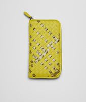 Bottega Veneta® New Chartreuse Intrecciato Ayers Nappa Zip Around Wallet Bottega Veneta® New Chartreuse Intrecciato Ayers Nappa Zip Around Wallet