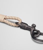 Bottega Veneta® MINK INTRECCIATO NAPPA KEY RING Bottega Veneta® MINK INTRECCIATO NAPPA KEY RING