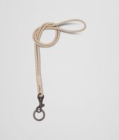Bottega Veneta® MINK INTRECCIATO NAPPA KEY RING Bottega Veneta® MINK INTRECCIATO NAPPA KEY RING