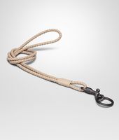 Bottega Veneta® MINK INTRECCIATO NAPPA KEY RING Bottega Veneta® MINK INTRECCIATO NAPPA KEY RING