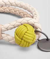 Bottega Veneta® ARMBAND AUS DRAP CALF INTRECCIATO TEINT MINK NEW CHARTREUSE Bottega Veneta® ARMBAND AUS DRAP CALF INTRECCIATO TEINT MINK NEW CHARTREUSE