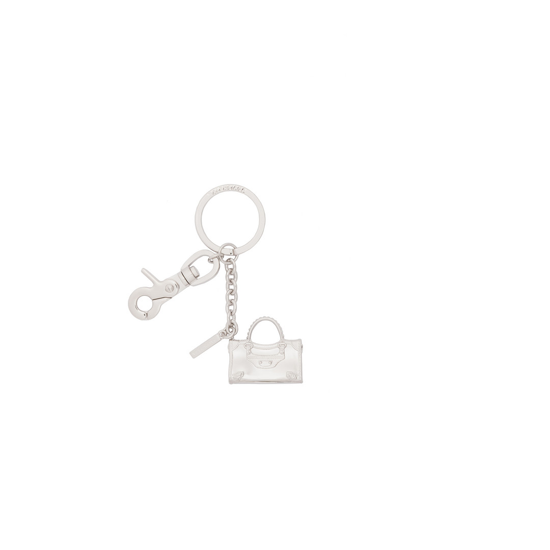 Balenciaga Silver Classic City Keyring Clasp Balenciaga Silver Classic City Keyring Clasp